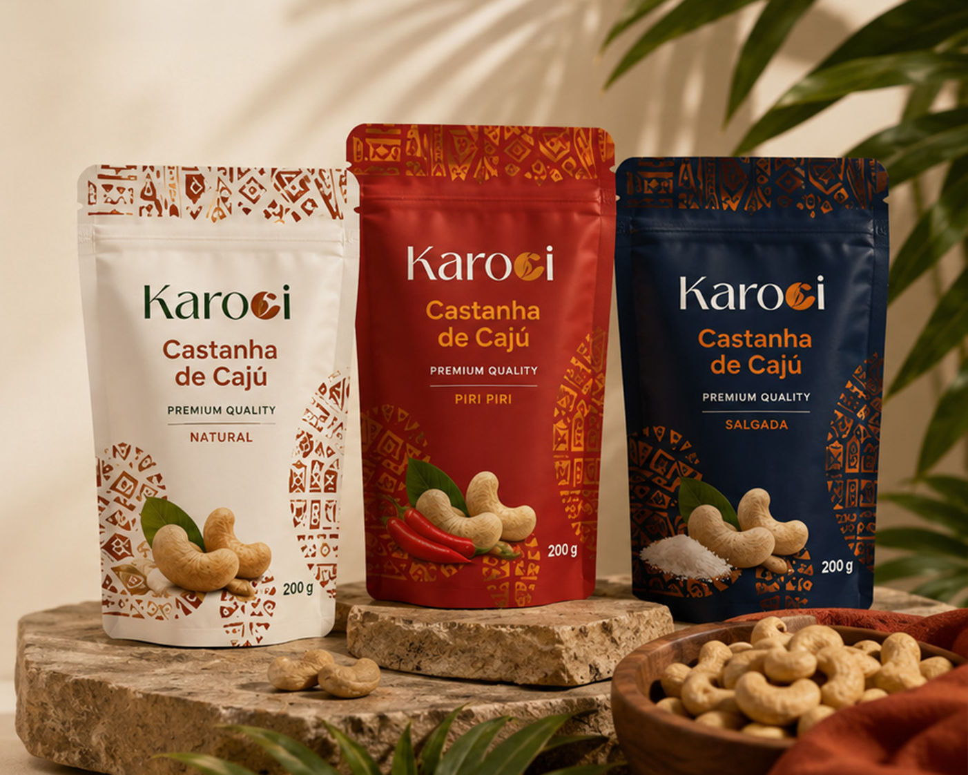 Três sabores Karoci